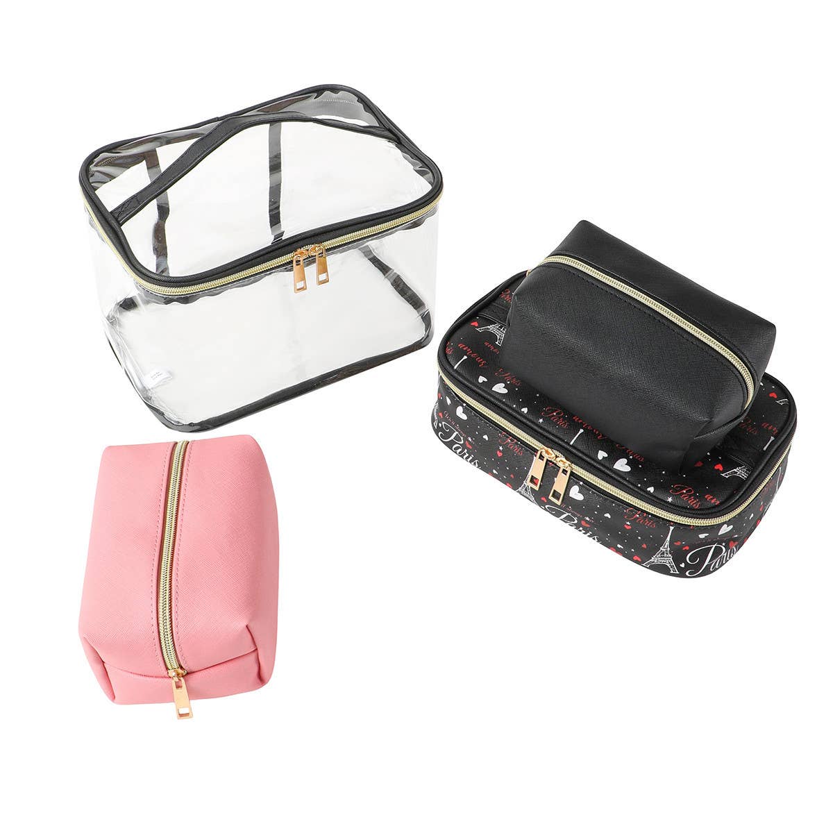 4pc Paris Theme Cosmetic Set