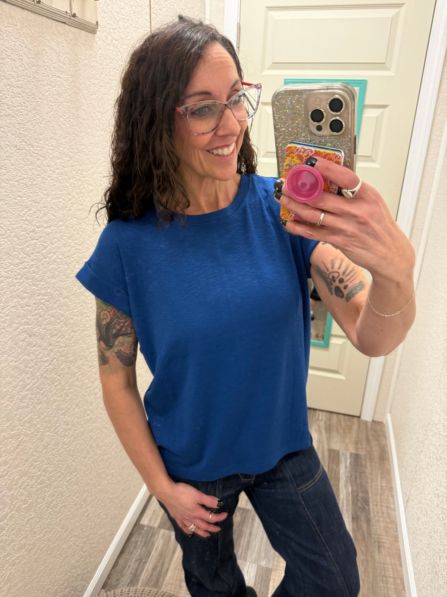 Rae Cuffed Sleeve Tee