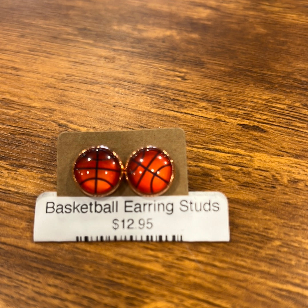 Basketball Earring Studs