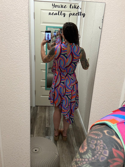 Happi Mock Neck Sleeveless Dress