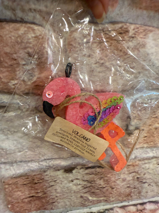 Flamingo Freshie - Volcano scent