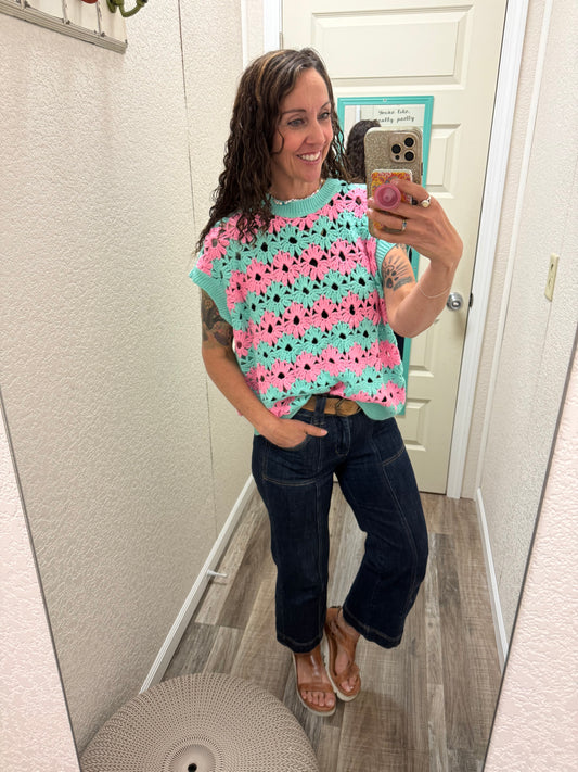 Frankie Floral Loose Knit