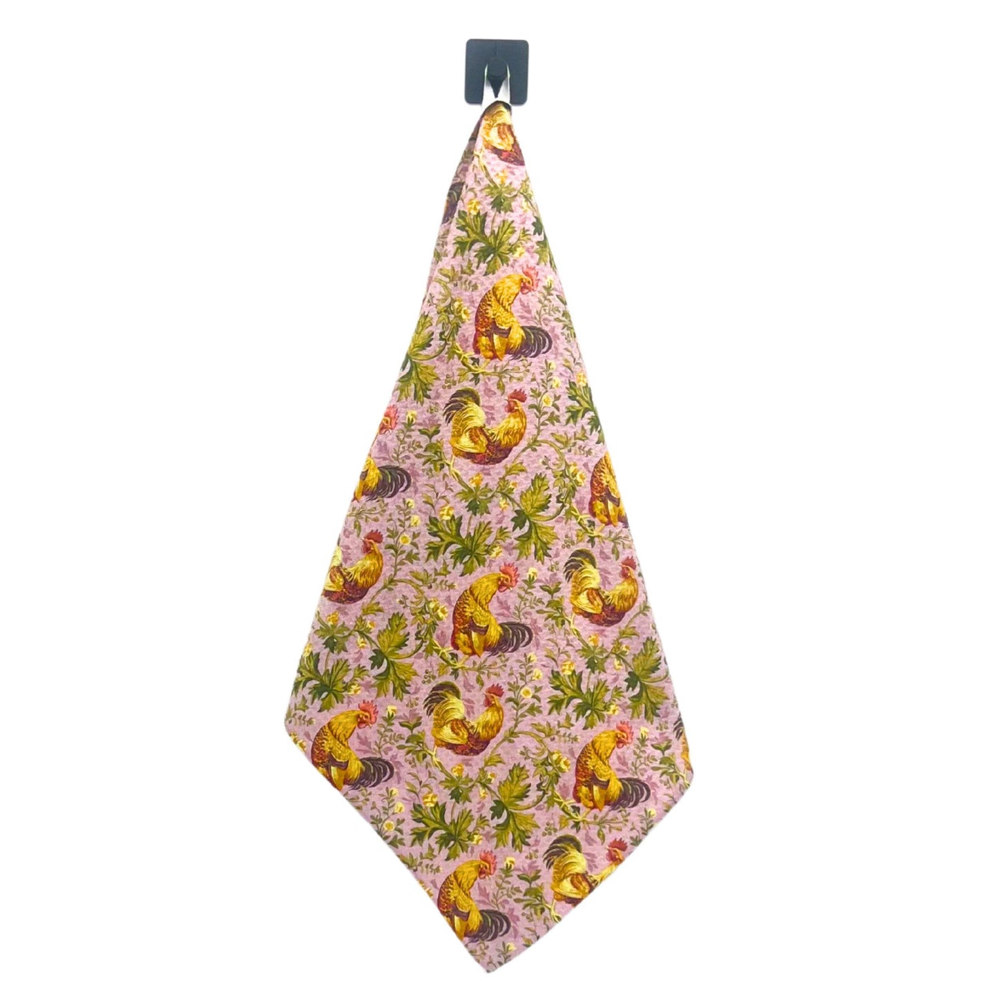 Lavender Rooster Kitchen Waffle Tea Towels - Summer Decor