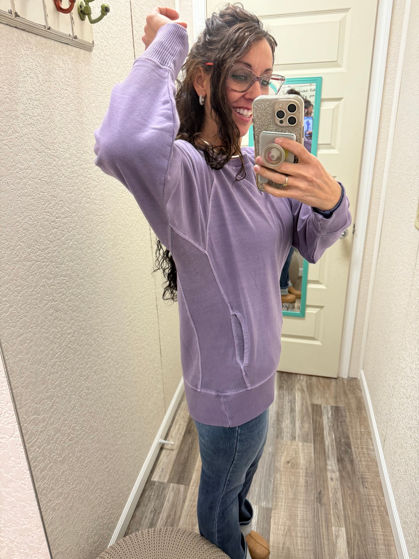 Donna Crewneck Sweatshirt With Pockets