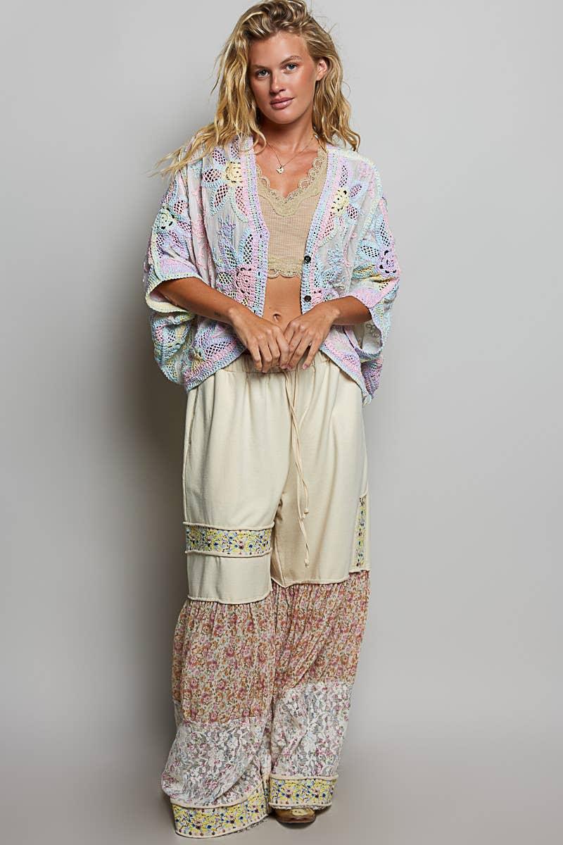 Obsession Crochet Cardigan : RAINBOW / One Size