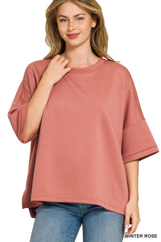 Three Quarters Sleeve Scrumptious Top