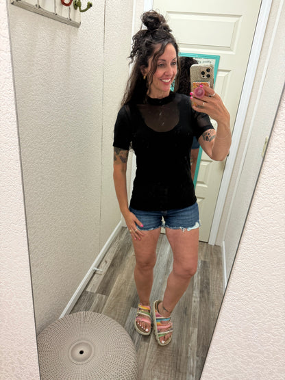 DESPERADO Short Sleeve MESH TOP
