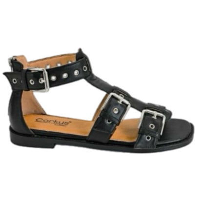 Black - Glad you made it Corky’s Sandals