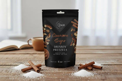 Cinnamon & Sugar Flavored Sourdough Pretzels - 6oz Pouch