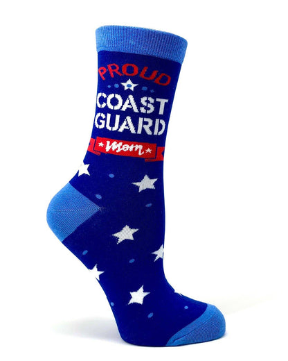 Proud Coast Guard Mom Women's Crew Socks