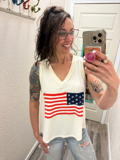 Fireworks Flag Tank
