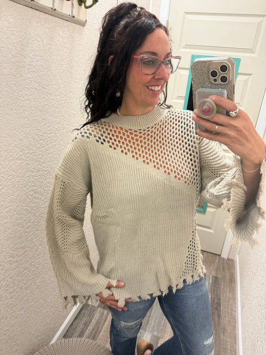 Myra Multi Textured Sweater