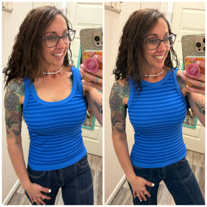 Trust Me Reversible Striped Tank Top