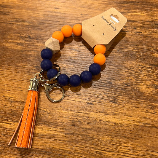 Keychain Bracelet (Navy Orange)