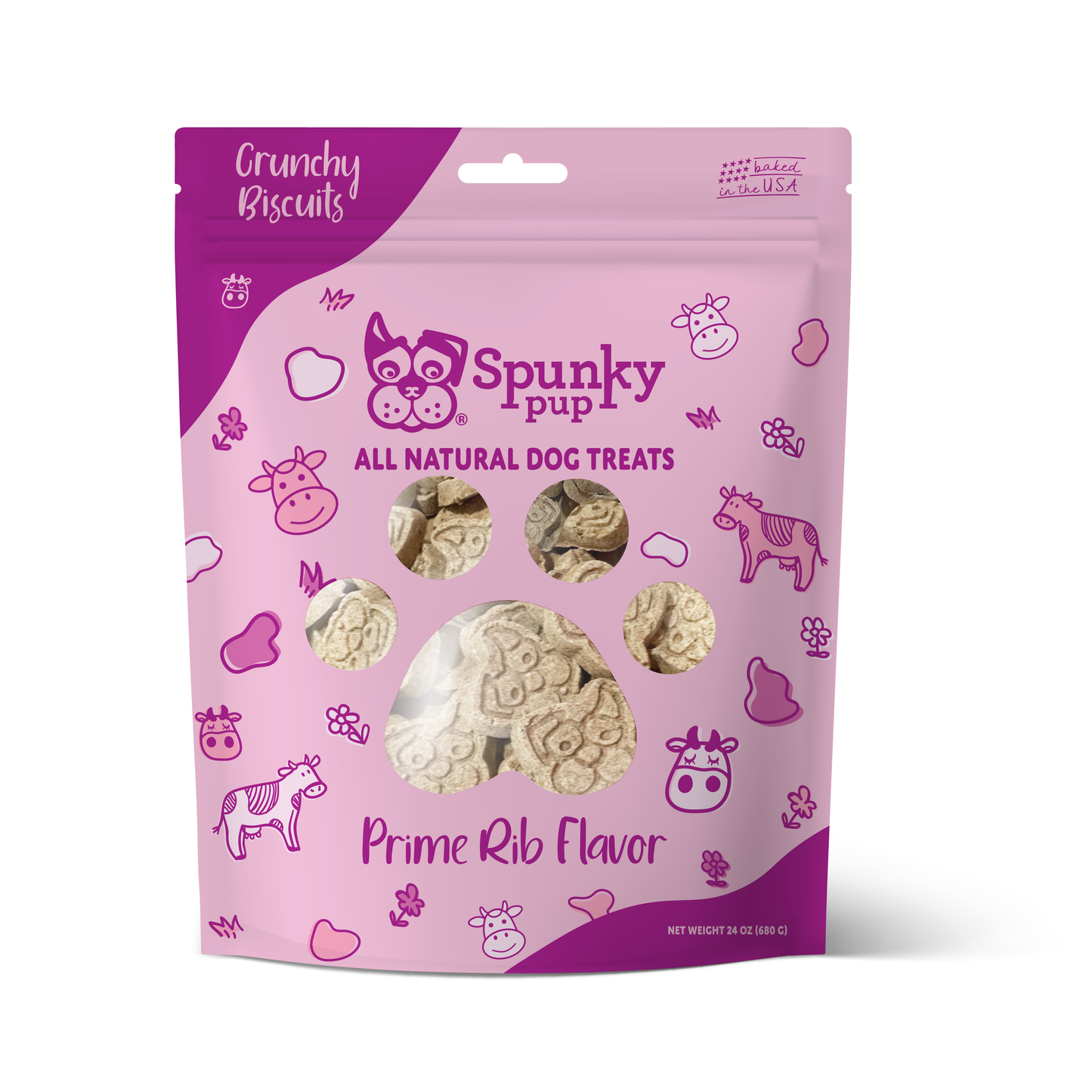 Roast Beef All Natural Crunchy Biscuits Treats: