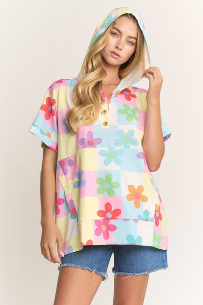 Daisy Mae Short Sleeve Hoodie