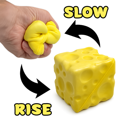 Fun Doh Slow Rise Cheese Squishies | Viral Sensory
