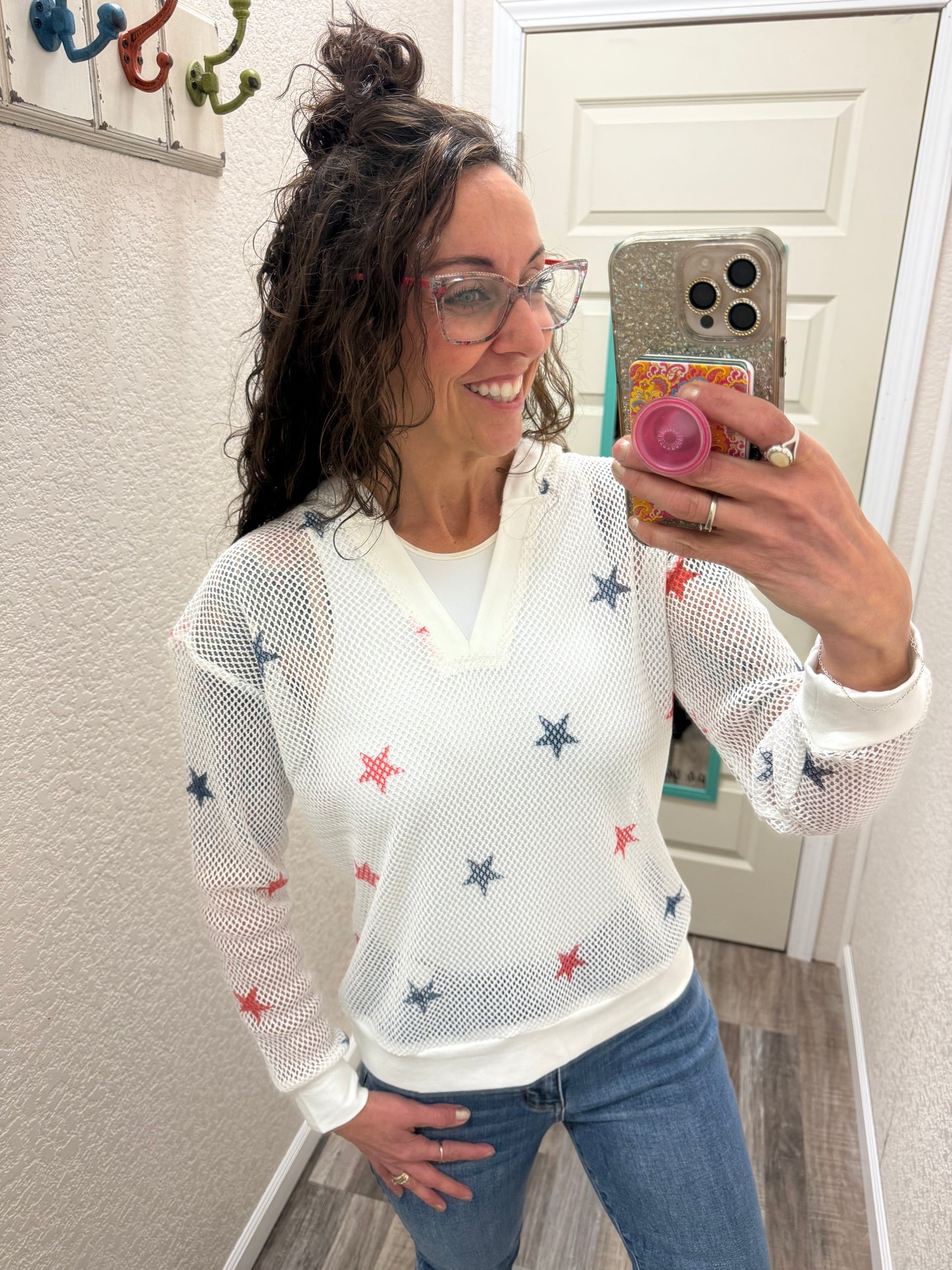 American Stars Mesh Hoodie