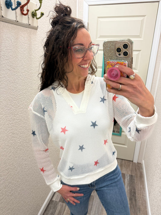 American Stars Mesh Hoodie