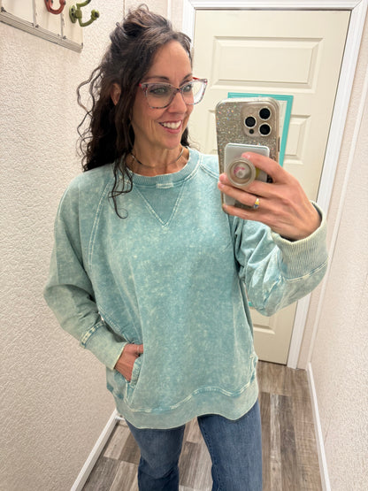 Donna Crewneck Sweatshirt With Pockets