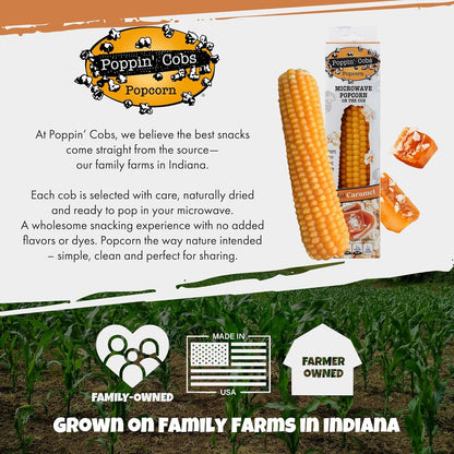 Popcorn on the Cob with Salted Caramel Seasoning 