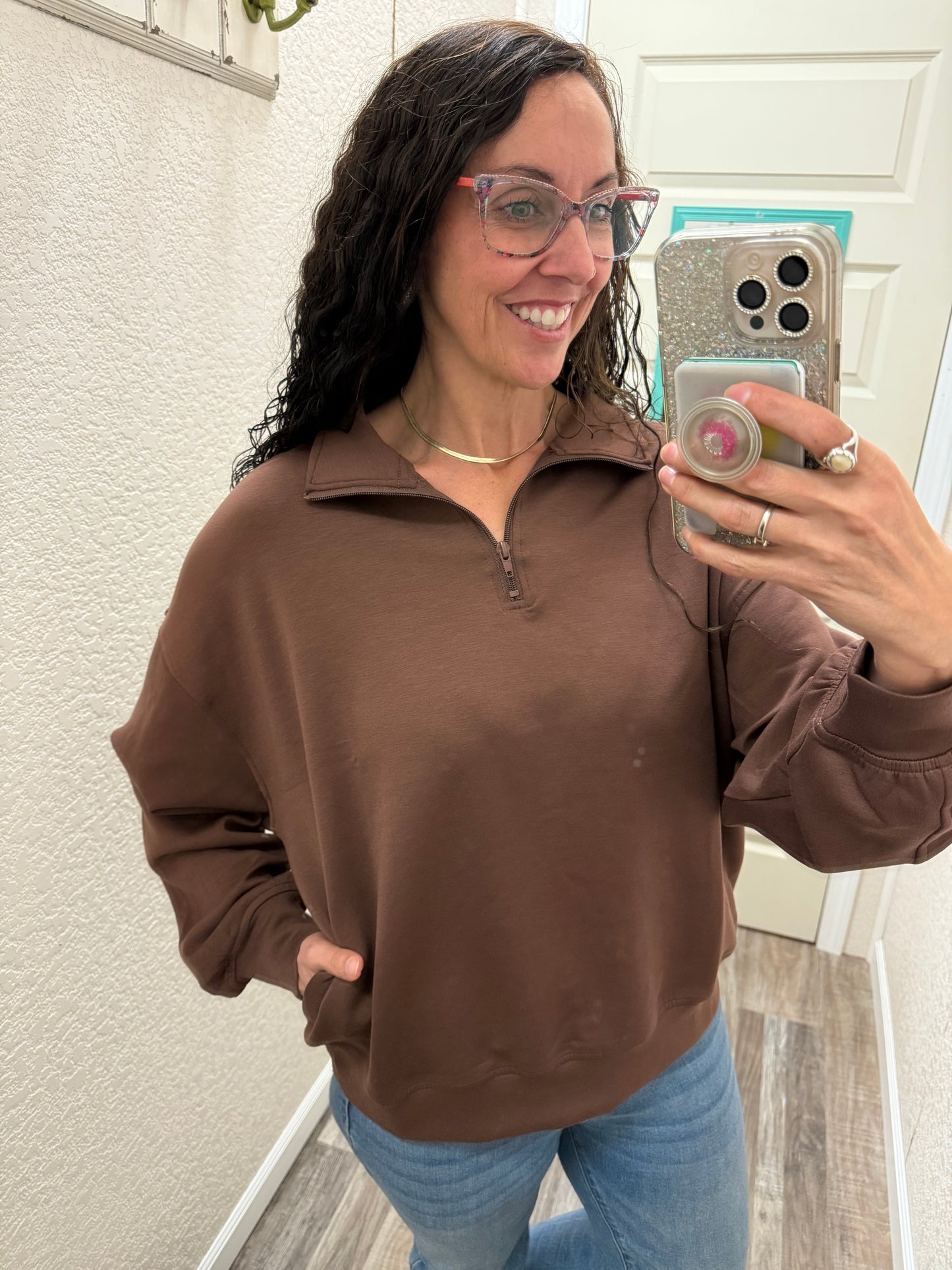 Sadie Scuba 1/2 Zip Pullover