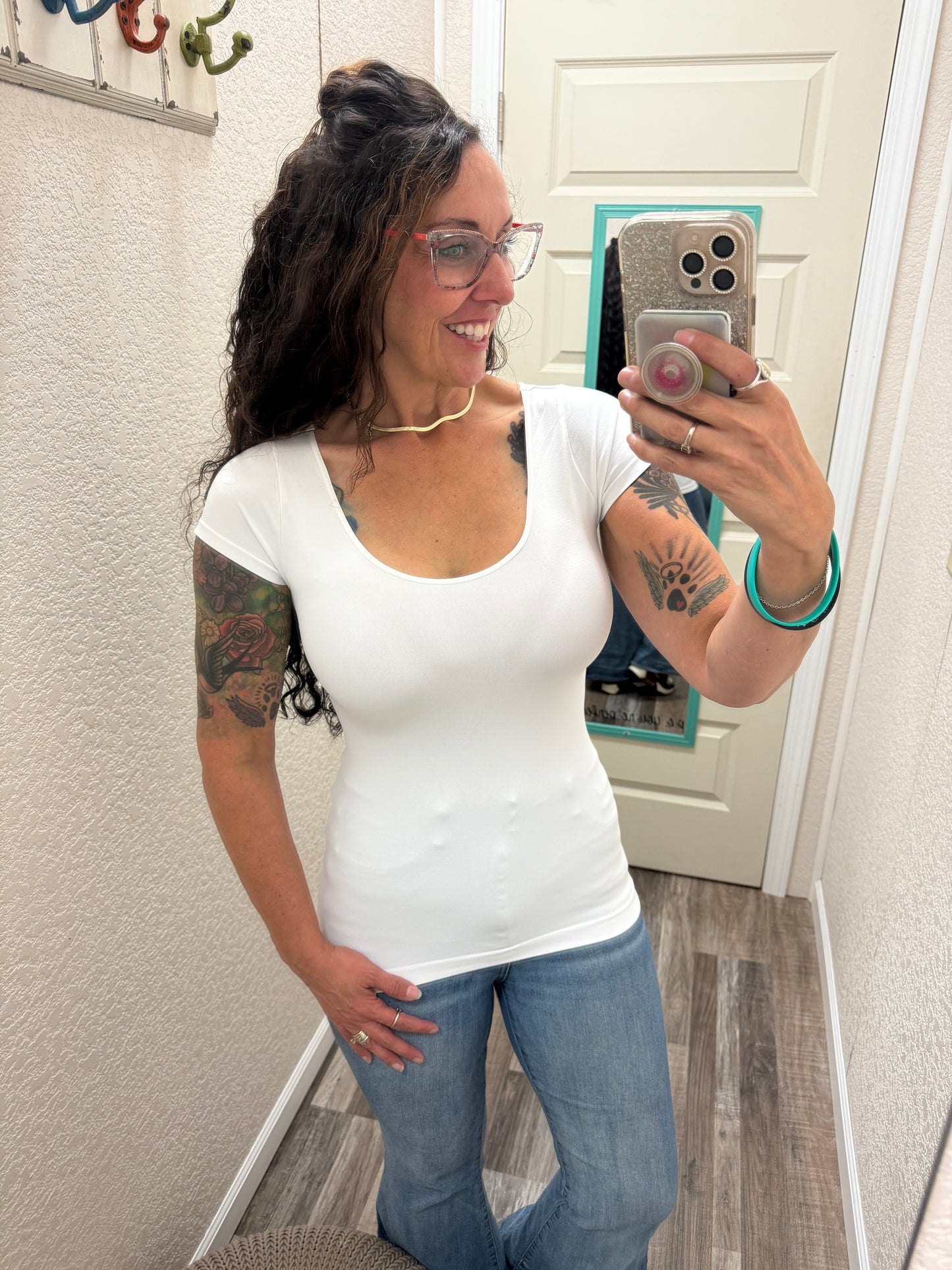 Trust Me Short Sleeve Top - One Size