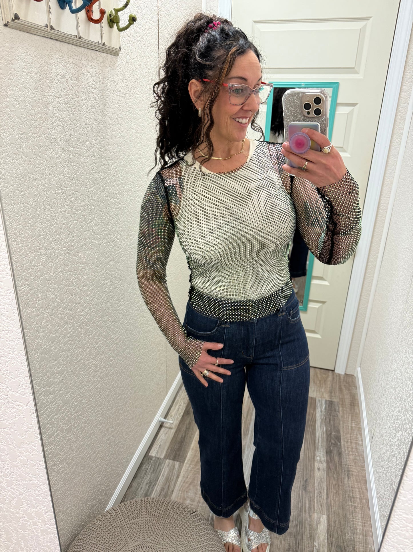 Rock On Mesh Top