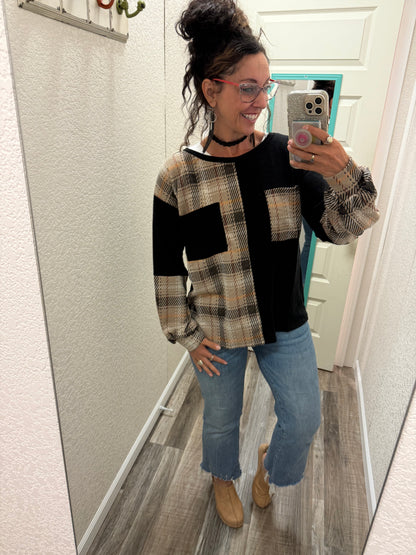 Kassie Color Block Sweater