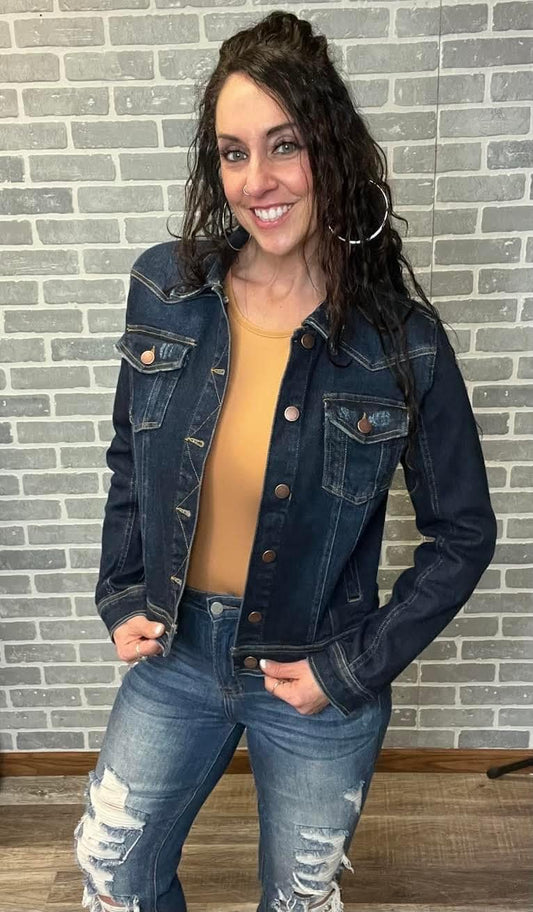 Denim Classic Jean Jacket (Solid Dark)