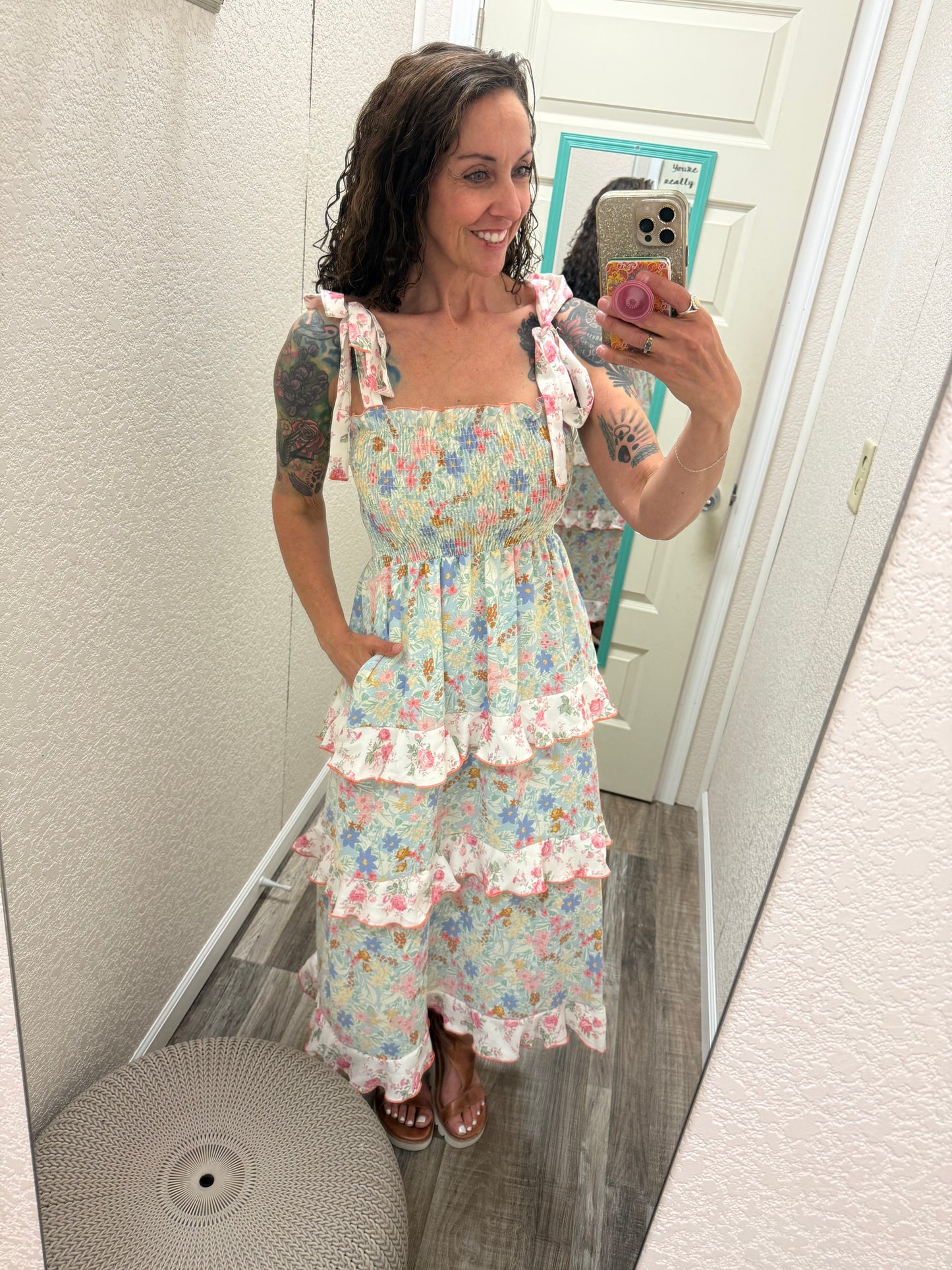 Bon Bowage Dress With Pockets