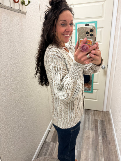 Grandpa's Cable Knit Cardi