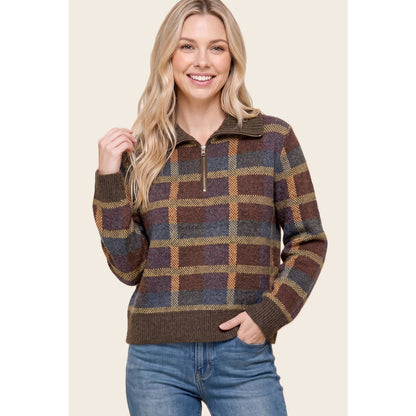 Checkmate HALF ZIP SWEATER