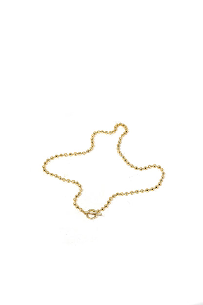 5mm Ball Chain with Toggle | Charm Necklace Gold & Silver : Gold / 24" Chain