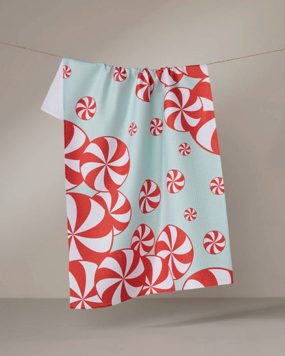 Peppermint Swirl Tea Towel