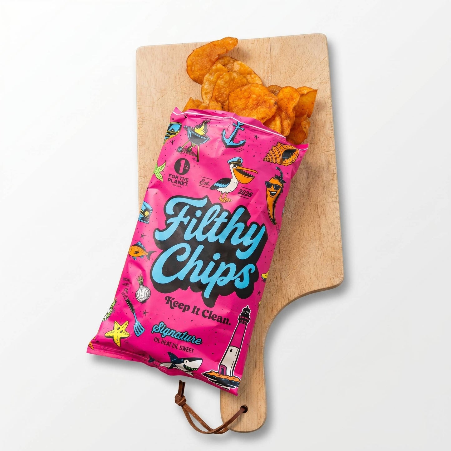 Signature Avocado Oil Kettle Chips, Lil Heat Lil Sweet -