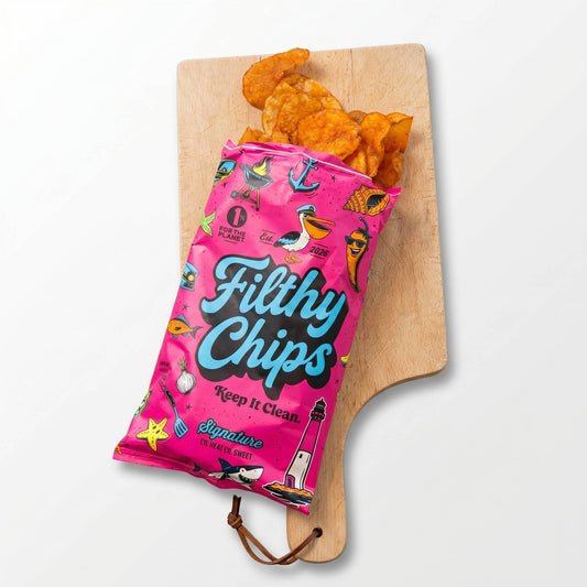 Signature Avocado Oil Kettle Chips, Lil Heat Lil Sweet -