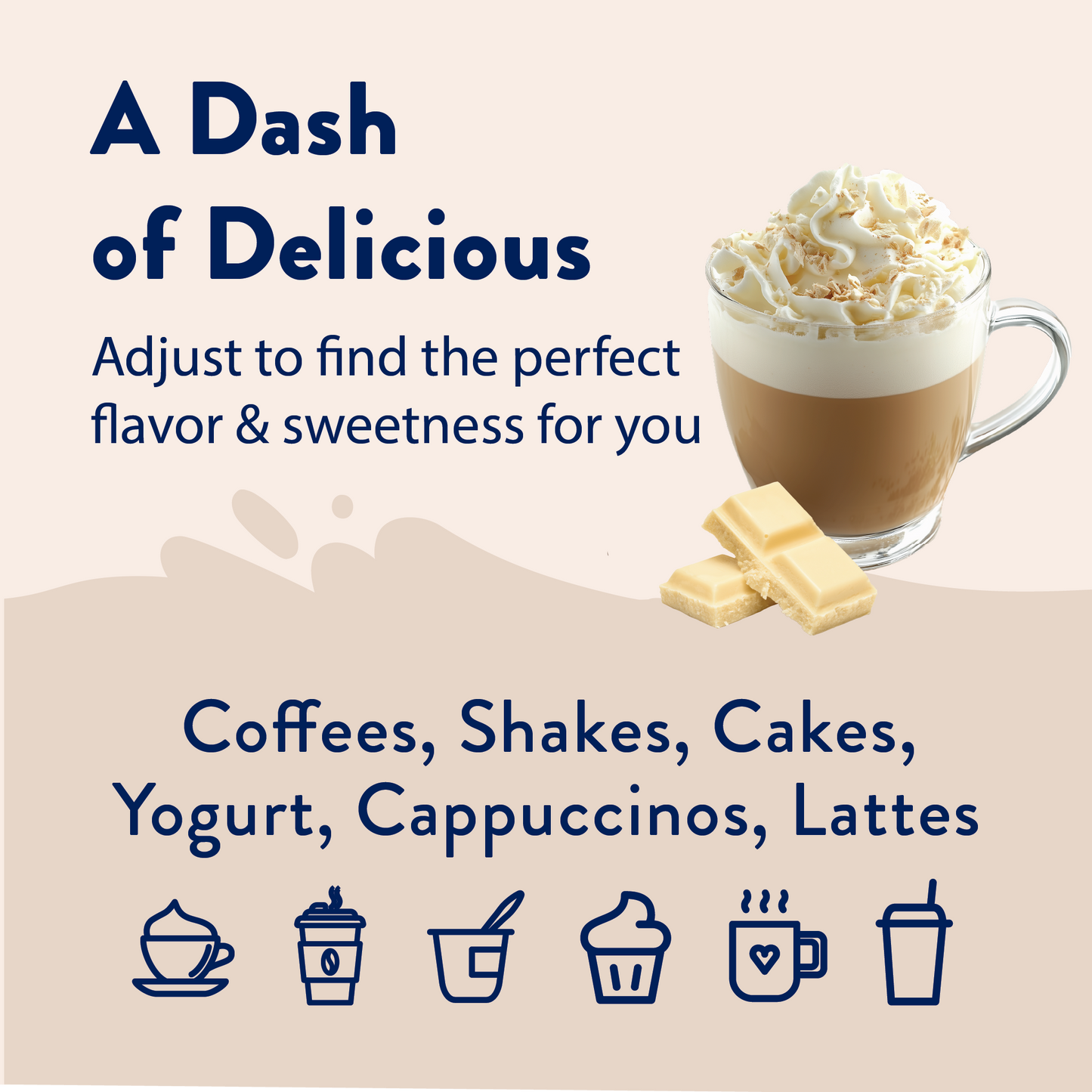 Naturally Sweetened White Chocolate Syrup