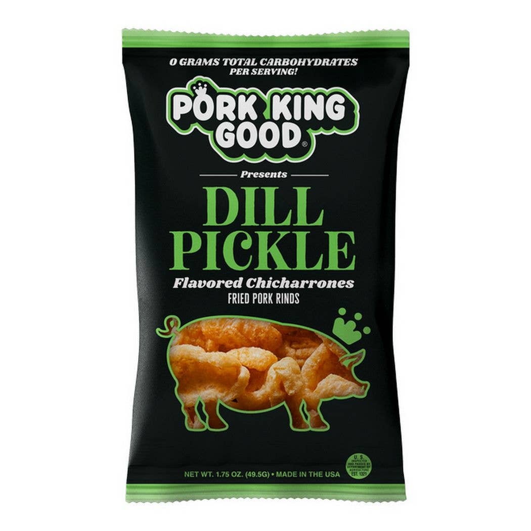 Dill Pickle Pork Rinds  1.75oz Bag