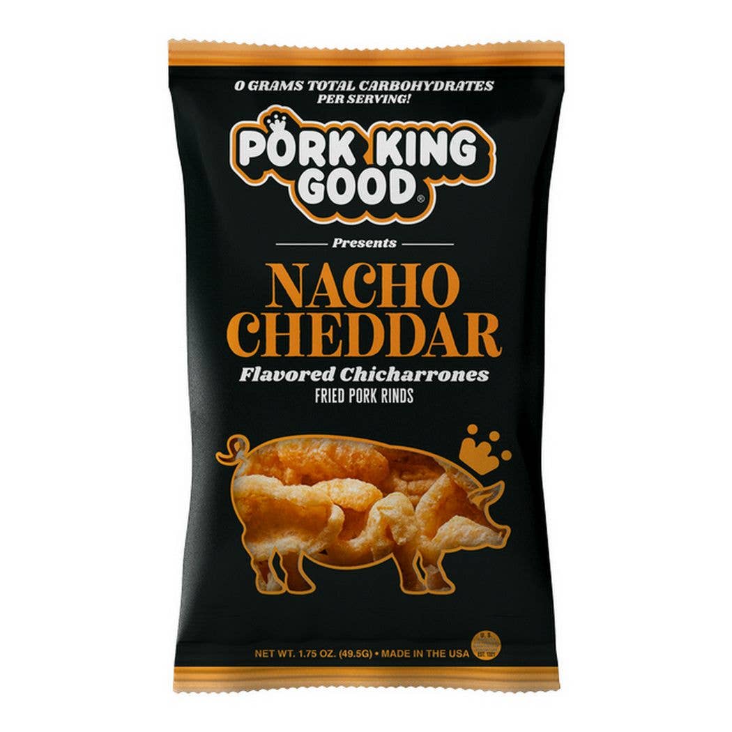 Nacho Cheddar Pork Rinds  1.75oz Bag