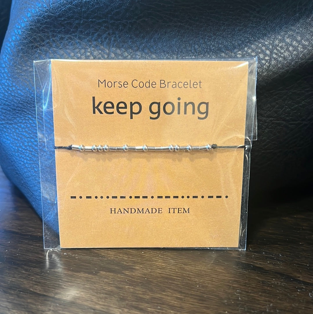 Morse Code Bracelet (Keep Going)