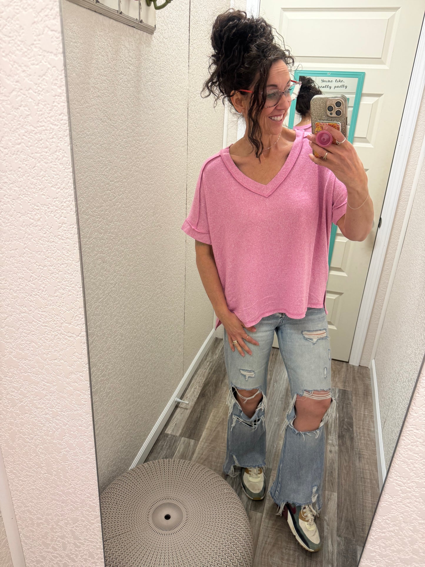 Melanie Vneck Top