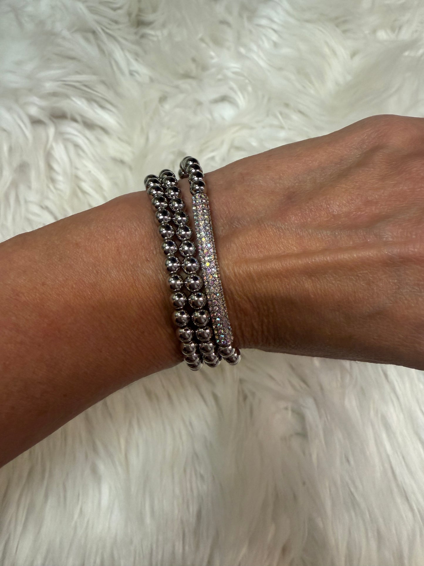 Stretchy Bling Bracelet Set Of 3