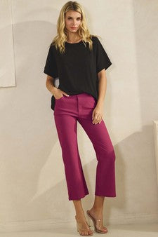The Classic Straight Leg Crop Capri Pants