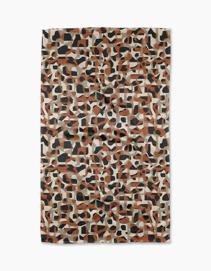 Geometric Leopard Tea Towel
