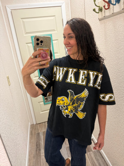 Iowa Hawkeyes Southern Split OS Band Tee