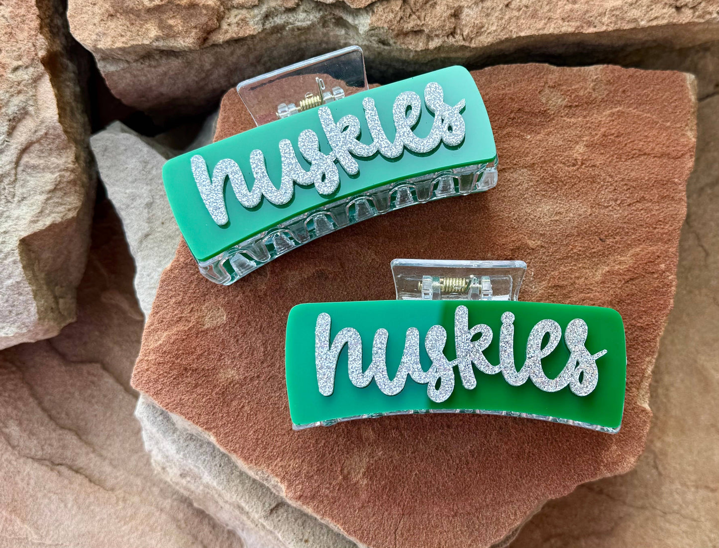 Bulldogs Medium Size Hair Claw Clips