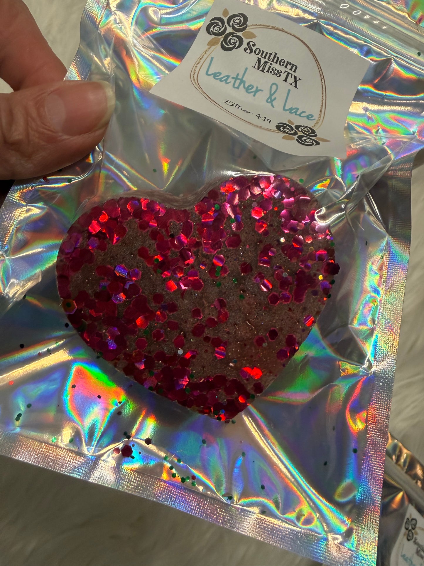 Leather & Lace Scented Vent Clip Freshie