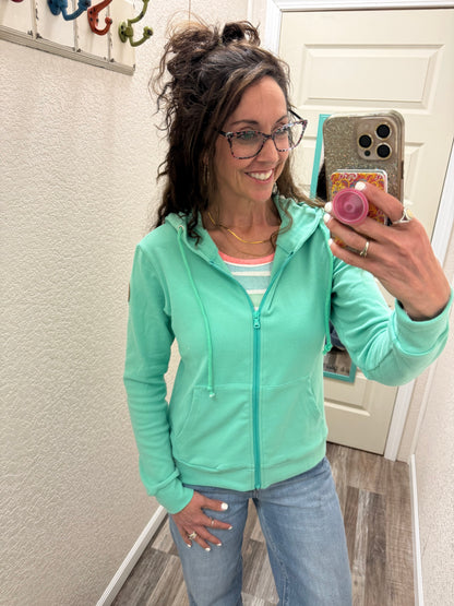 Fullzip Hoodie - Aquamarine