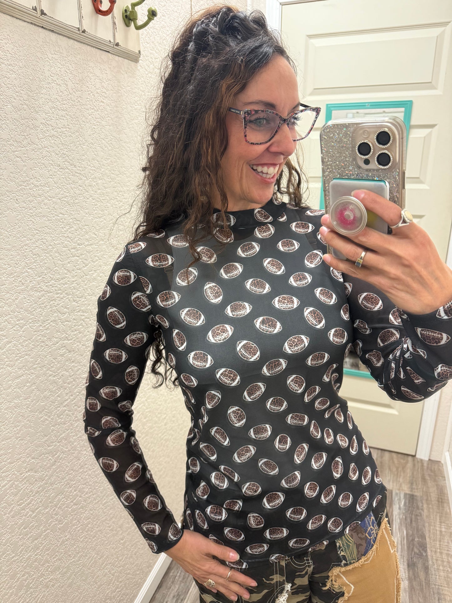Girls Of Fall Mesh Top